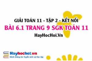 Bài 6.1 trang 9 Toán 11 tập 2 Kết nối tri thức